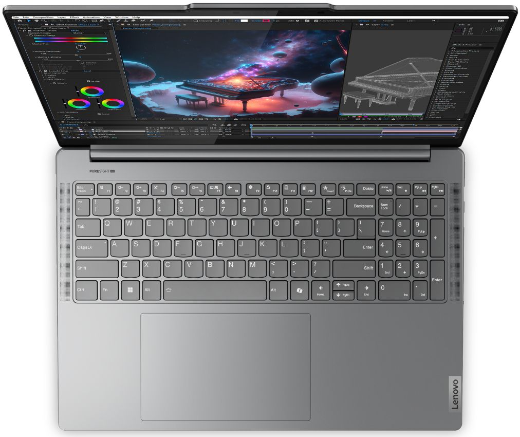Lenovo Yoga Pro 9 16IMH9 Laptop 16" - Luna Grey - Intel Core Ultra 9 185H 2.3GHz - 32GB RAM - 1TB by Lenovo - Image 2
