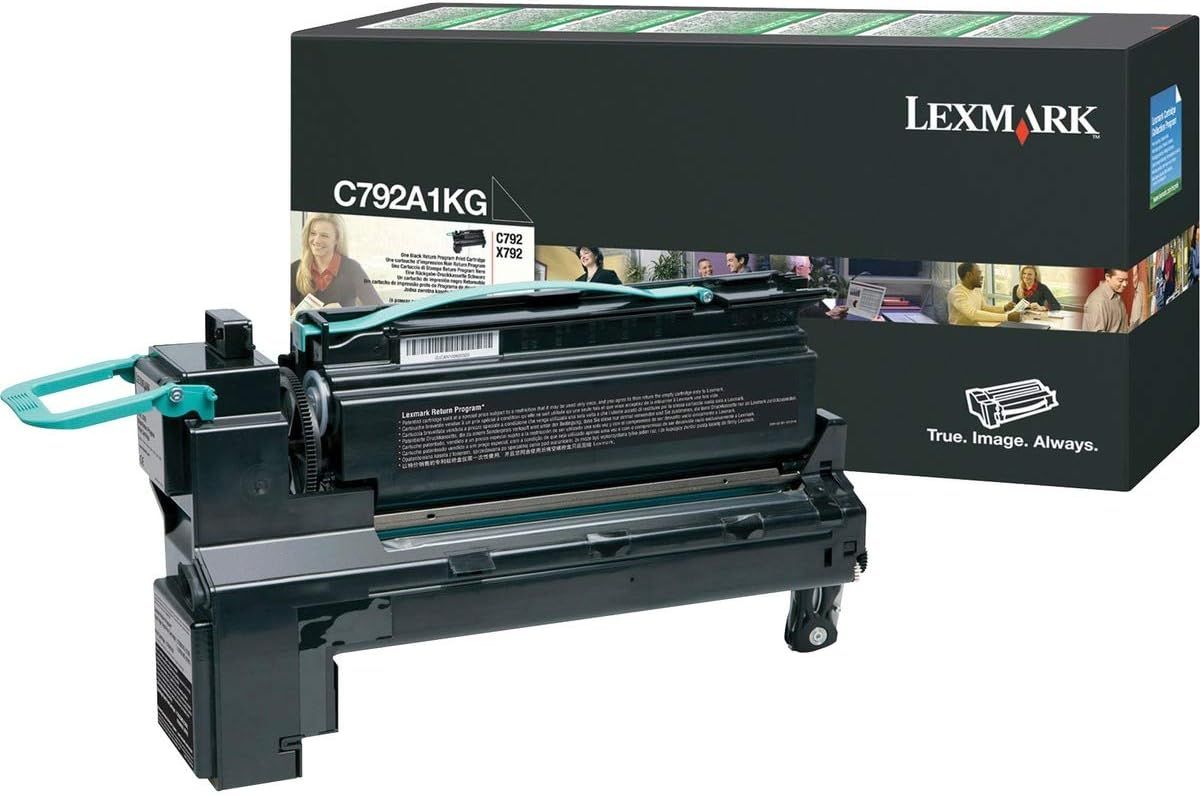 Lexmark C792A1KG Black Toner Cartridge - Black by Lexmark - Refurbished - Like New condition - CA$292.99