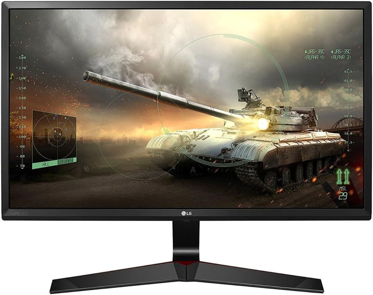 LG 27MP59G-P FHD IPS LED Gaming Monitor 27" - Black - 27 Inch by LG - Refurbished - Very Good condition - US$151.98