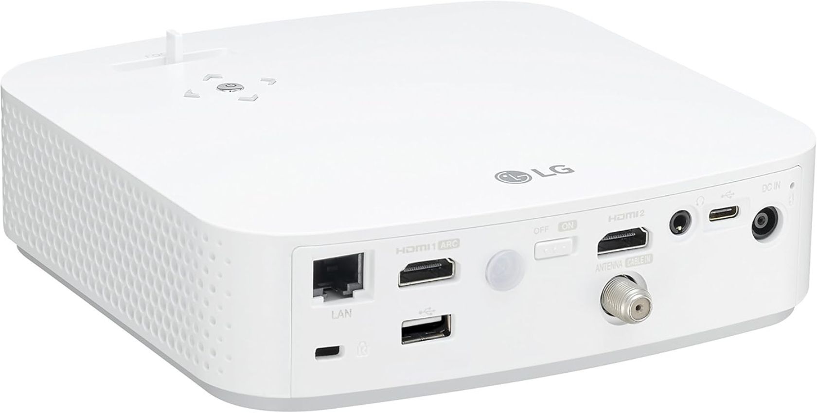 LG PF50KA FHD LED Smart Home Theater CineBeam Projector with Built-In Battery - White by LG - Image 7