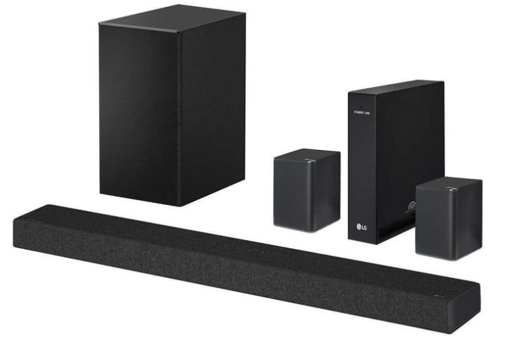 LG SP7R 7.1 Channel High Res Audio Sound Bar with Rear Speaker Kit - Black by LG - Refurbished - Very Good condition - Image 2