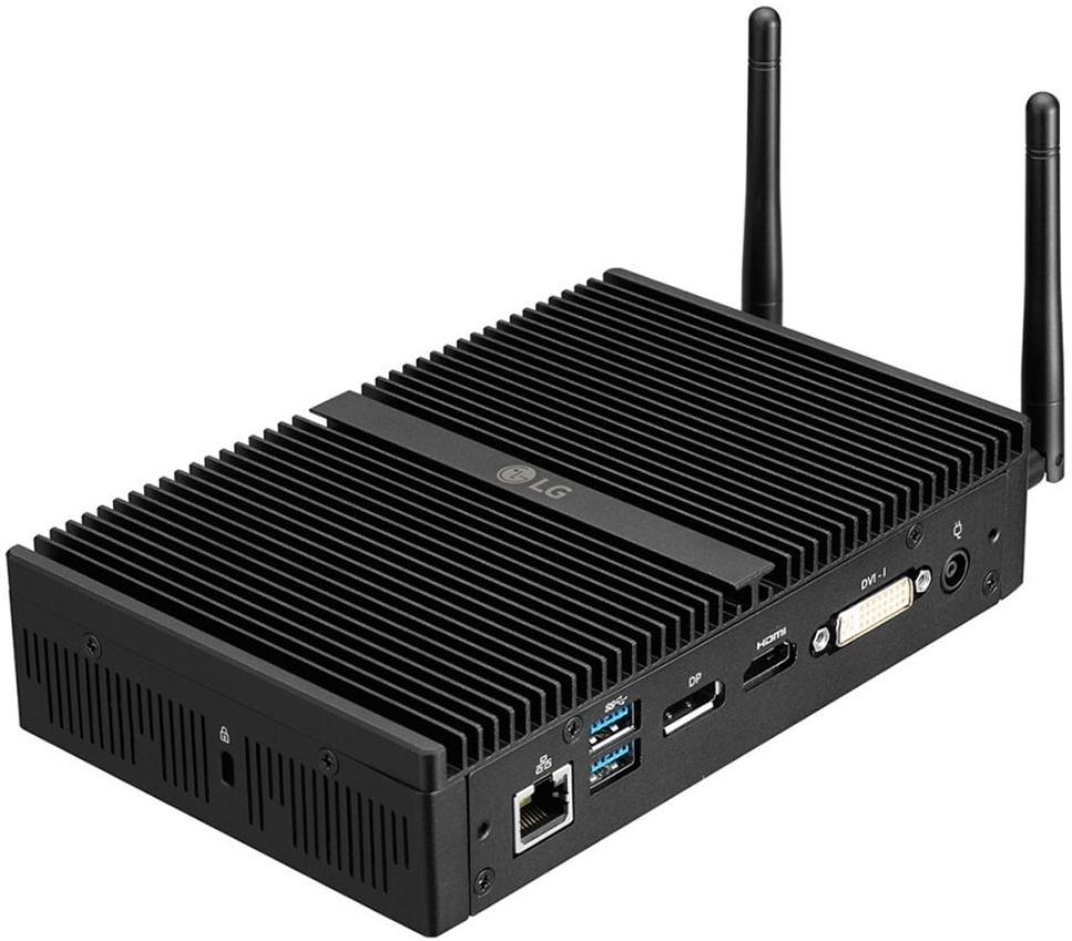 LG Thin Client CK500N-3C Desktop - Intel Celeron J4105 1.5GHz - 32GB - Black - 4GB RAM by LG - Refurbished - Very Good condition - Image 3