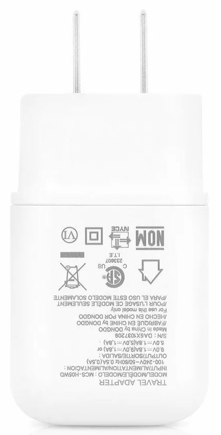 LG Travel Adapter MCS-H05WD (Bulk Packaging) - White by LG - Refurbished - Brand New condition - Image 3