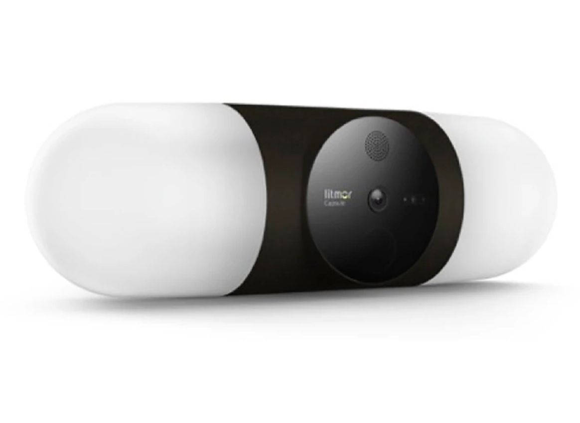Litmor Capsule A.I Powered Floodlight Camera - Midnight Black by Litmor - Refurbished - Very Good condition - US$103.98