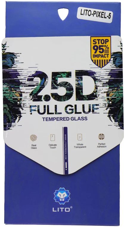 LITO 2.5D Full Glue Tempered Glass Screen Protector for Google Pixel 5 - Clear by LITO - Refurbished - Brand New condition - US$6.98