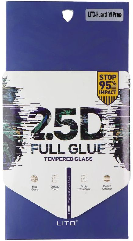 LITO 2.5D Full Glue Tempered Glass Screen Protector for Huawei Y9 Prime - Clear by LITO - Refurbished - Brand New condition - US$8.78