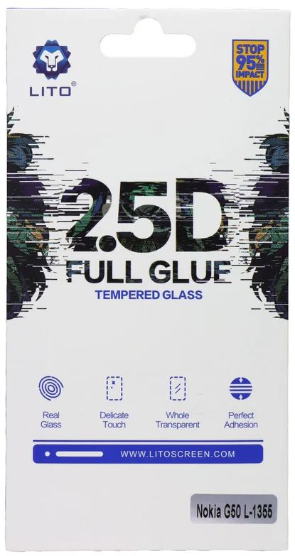 LITO 2.5D Full Glue Tempered Glass Screen Protector for Nokia G50 - Clear by LITO - Refurbished - Brand New condition - US$8.78