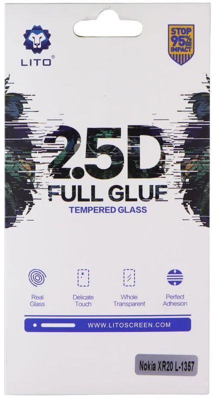 LITO 2.5D Full Glue Tempered Glass Screen Protector for Nokia XR20 - Clear by LITO - Refurbished - Brand New condition - US$8.78