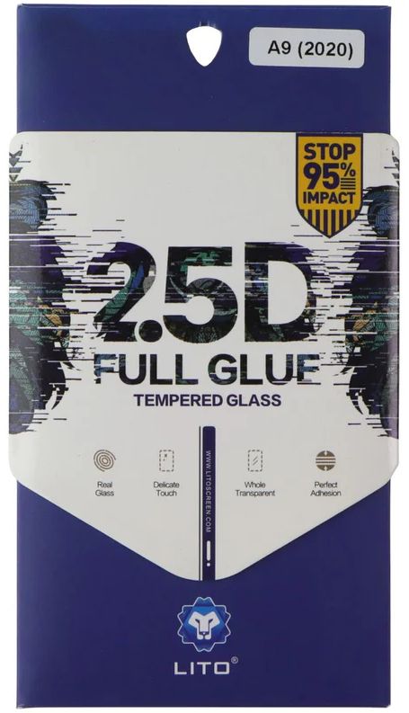 LITO 2.5D Full Glue Tempered Glass Screen Protector for Oppo A9 (2020) - Clear by LITO - Refurbished - Brand New condition - US$10.08