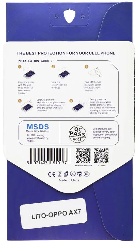 LITO 2.5D Full Glue Tempered Glass Screen Protector for Oppo AX7 - Clear by LITO - Refurbished - Brand New condition - Image 2