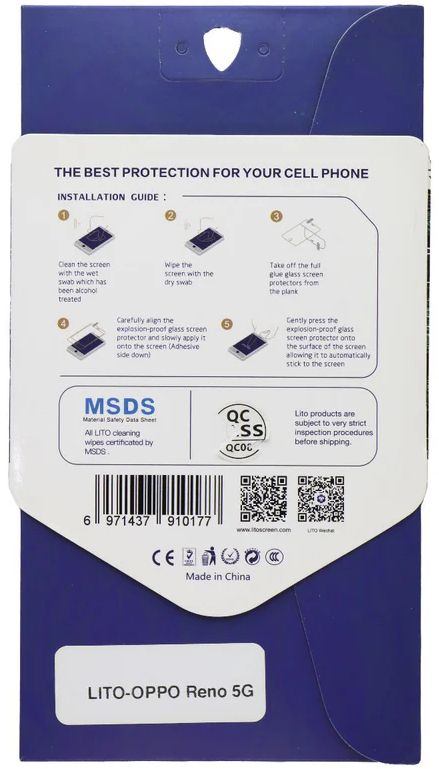 LITO 2.5D Full Glue Tempered Glass Screen Protector for Oppo Reno 5G - Clear by LITO - Refurbished - Brand New condition - Image 2