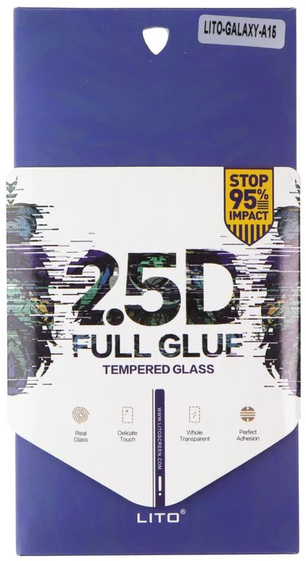 LITO 2.5D Full Glue Tempered Glass Screen Protector for Samsung Galaxy A15 - Clear by LITO - Refurbished - Brand New condition - US$8.78