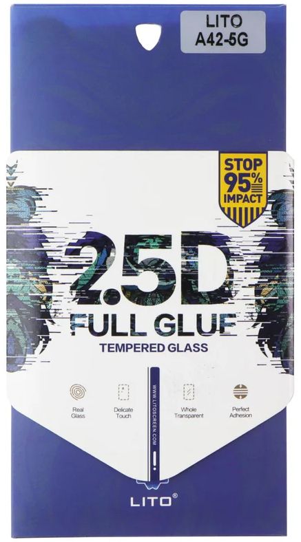 LITO 2.5D Full Glue Tempered Glass Screen Protector for Samsung Galaxy A42 5G - Clear by LITO - Refurbished - Brand New condition - US$8.78