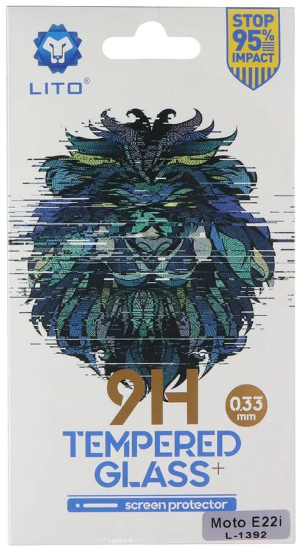 LITO 9H (0.33mm) Tempered Glass Screen Protector for Motorola Moto E22i - Clear by LITO - Refurbished - Brand New condition - US$6.98