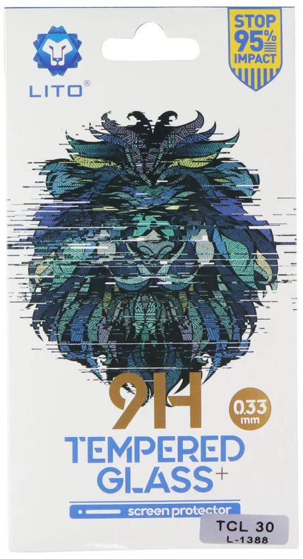 LITO 9H (0.33mm) Tempered Glass Screen Protector for TCL 30 - Clear by LITO - Refurbished - Brand New condition - US$8.78