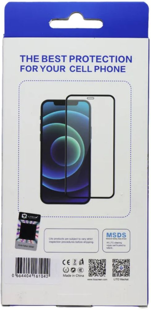 LITO D+ Full Cover Tempered Glass for iPhone 14 Plus (2 Pack) - Transparent/Black - Brand New by LITO - Refurbished - Brand New condition - Image 3