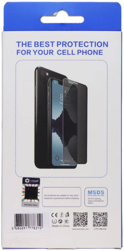 LITO D+ Privacy Glass Screen Protector for iPhone 11 Pro Max (2 Pack) - Privacy - Brand New by LITO - Refurbished - Brand New condition - Image 3
