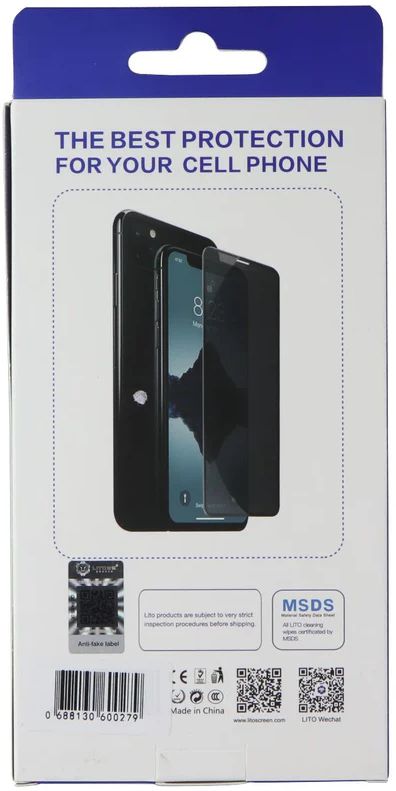 LITO D+ Privacy Glass Screen Protector for iPhone 13 (2 Pack) - Privacy by LITO - Image 2
