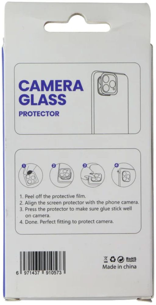 LITO S+ Camera Glass Lens Protector for iPhone 12 Mini - Transparent/Black - Brand New by LITO - Refurbished - Brand New condition - Image 3