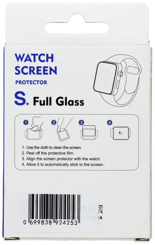 LITO S+ Full Glass Screen Protector for Apple Watch Ultra (49mm) - Clear/Black by LITO - Image 2