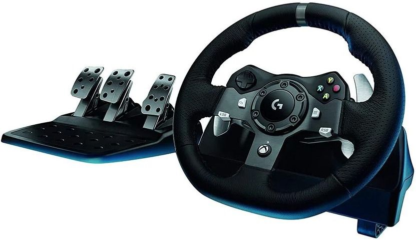 Logitech 941-000121 G920 Driving Force Racing Wheel for Xbox One and PC - Black by Logitech - Refurbished - Very Good condition - US$252.49