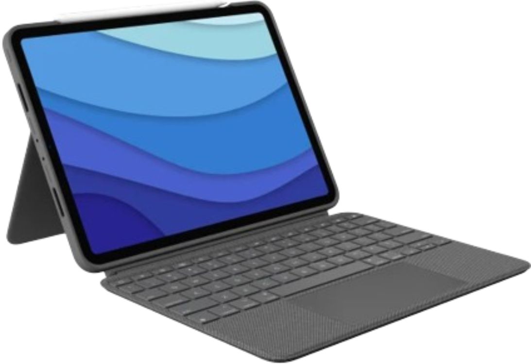 Logitech Combo iPad Pro 11" Keyboard Case - Oxford Grey by Logitech - Refurbished - Very Good condition - US$172.48