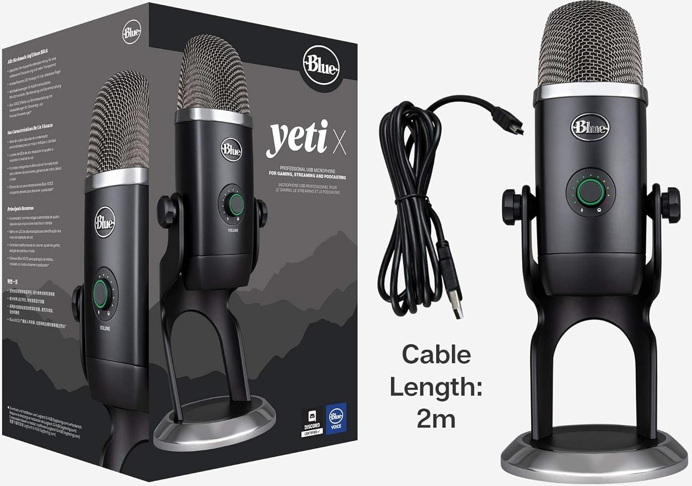 Logitech for Creators Blue Yeti X Professional USB Condenser Microphone - Black by Logitech for Creators - Image 2