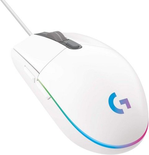 Logitech G203 Lightsync Optical Gaming Mouse - White by Logitech - Refurbished - Very Good condition - US$77.63