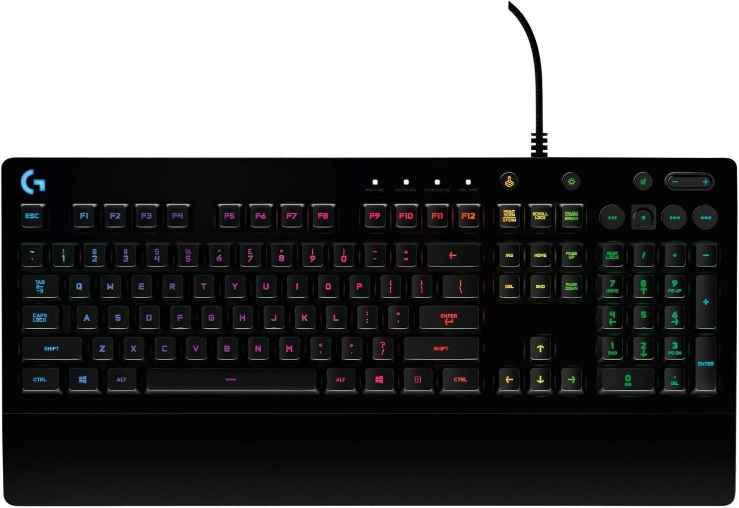 Logitech G213 Prodigy RGB Wired Gaming Keyboard - Black by Logitech - Refurbished - Brand New condition - CA$81.48
