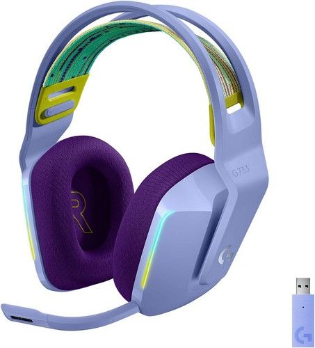 Logitech G733 Lightspeed Wireless RGB Gaming Headset - Lilac by Logitech - Refurbished - Very Good condition - US$208.48
