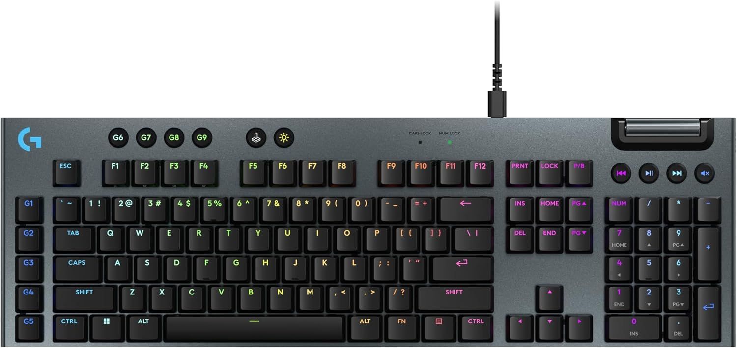 Logitech G915 X Wired Low Profile Gaming Keyboard - Black by Logitech - Refurbished - Very Good condition - US$201.49