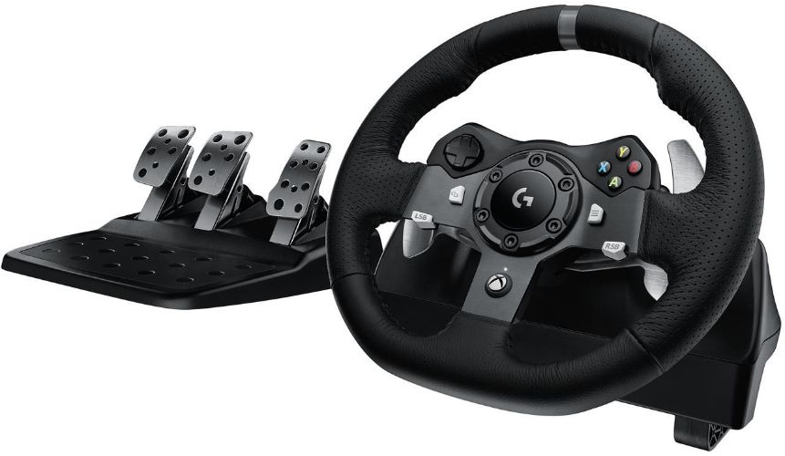 Logitech G920 Driving Force Racing Wheel and Pedals Set for Xbox and PC - Black by Logitech - Refurbished - Very Good condition - Image 2