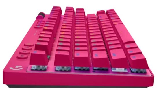Logitech G PRO X TKL Lightspeed Wireless RGB Gaming Keyboard - Magenta by Logitech - Image 3