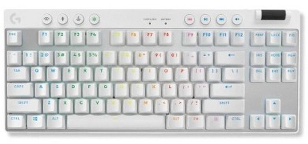 Logitech G PRO X TKL Lightspeed Wireless RGB Gaming Keyboard - White (Tactile) by Logitech - Image 2