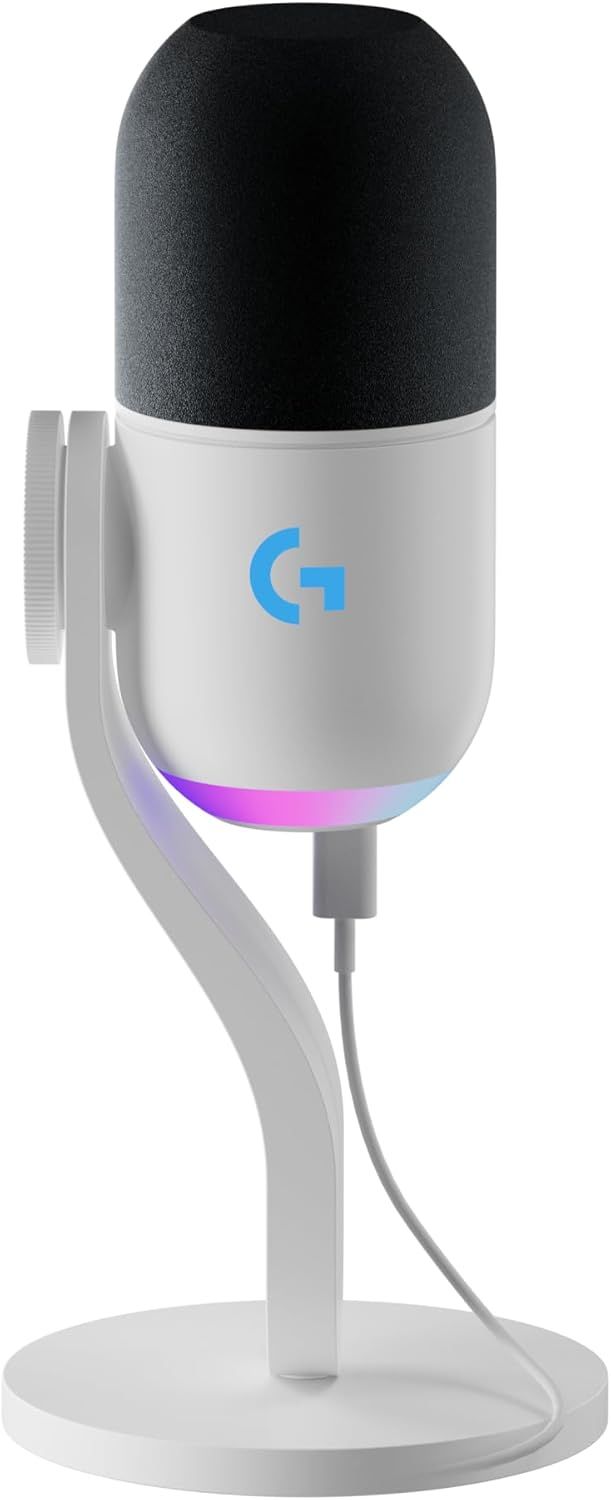 Logitech G Yeti GX Dynamic RGB Gaming Microphone - White by Logitech - Refurbished - Very Good condition - US$161.49