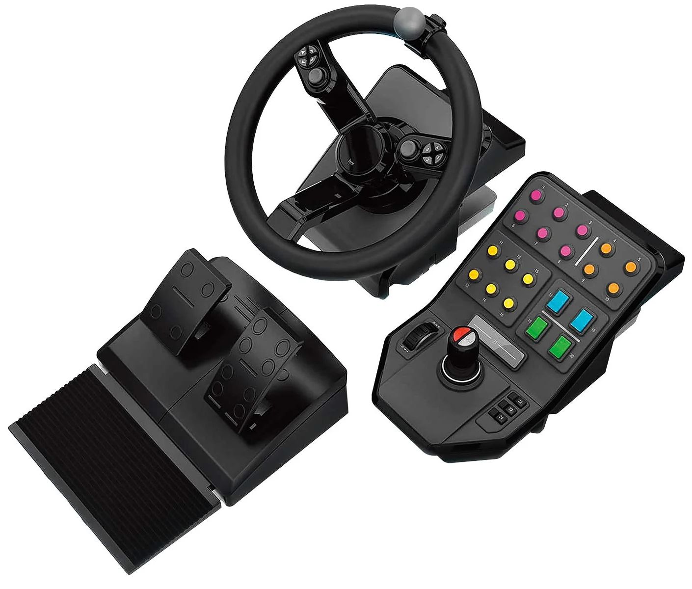 Logitech Heavy Equipment Bundle Wheel and Pedals set - Black by Logitech - Image 2