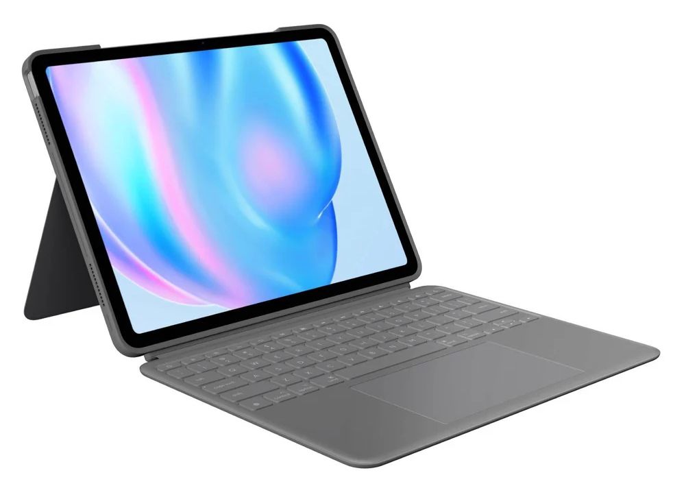 Logitech iPad Air 13-inch Keyboard Case with Detachable Keyboard and Trackpad - Oxford Gray by Logitech - Refurbished - Very Good condition - US$262.99