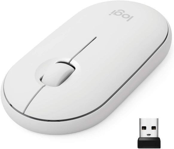 Logitech Pebble M350 Wireless Mouse - Off-white by Logitech - Refurbished - Very Good condition - US$45.99