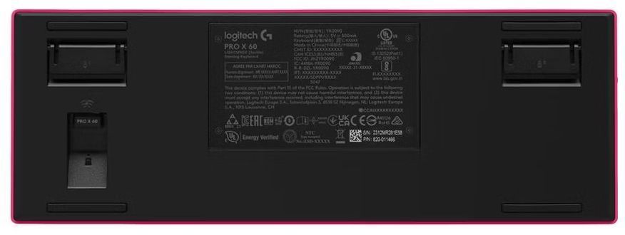 Logitech PRO X 60 Lightspeed Wireless Gaming Keyboard - Magenta (Tactile) by Logitech - Image 5