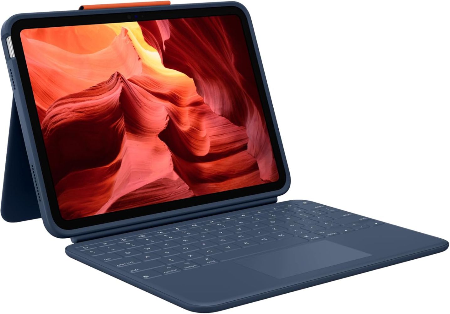 Refurbished Logitech Rugged Combo 4 Touch Keyboard Case for iPad (10th ...