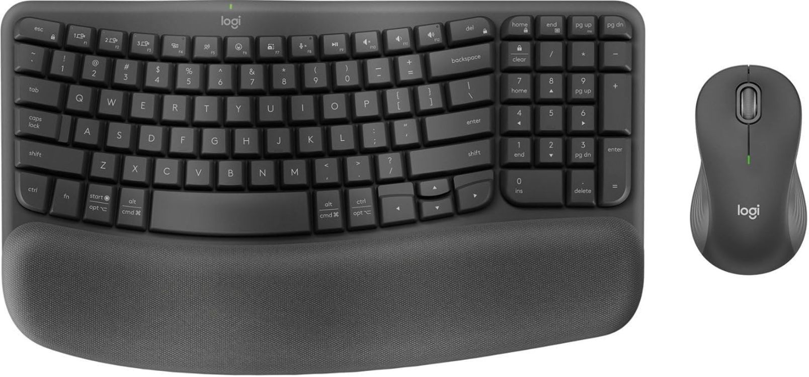 Logitech Wave Keys MK670 Keyboard & Mouse - Black by Logitech - Refurbished - Very Good condition - US$101.48