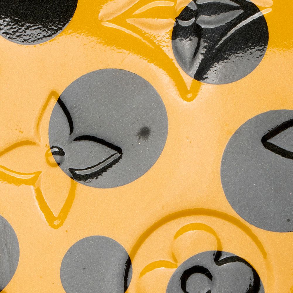 Louis Vuitton Limited Edition Kusama Monogram Vernis Infinity Dots Lockit MM Satchel - Patent Leather - Yellow/Black by Louis Vuitton - Image 12