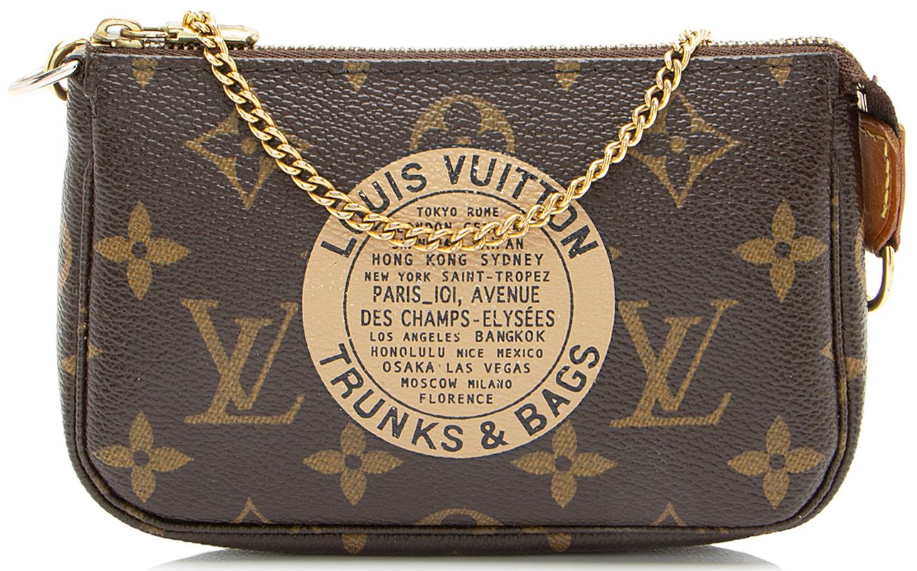Louis Vuitton Limited Edition Monogram Canvas Trunk & Bags Mini Pochette Accessoire - Coated Canvas - Brown
