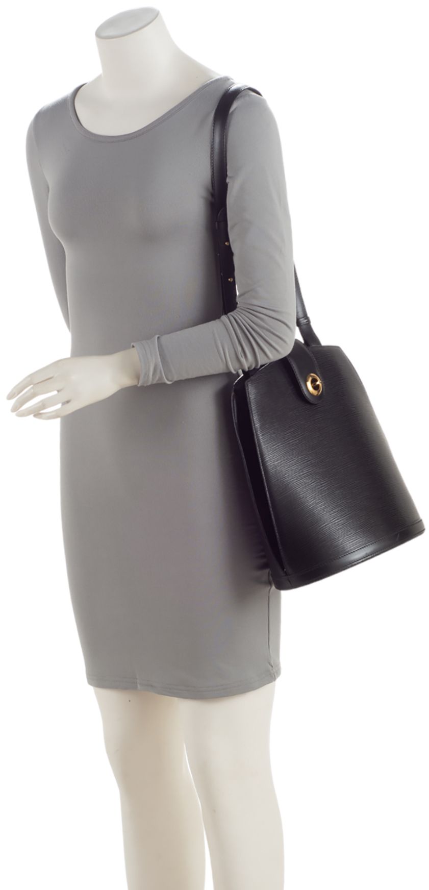 Louis Vuitton Vintage Epi Leather Cluny Shoulder Bag - Leather - Black by Louis Vuitton - Image 5