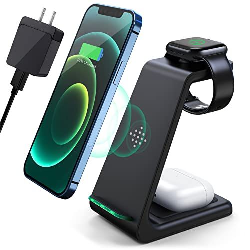 Lovis 3in1 Fast Charging Wireless Charging Station - Black by Lovis - Refurbished - Very Good condition - US$35.10