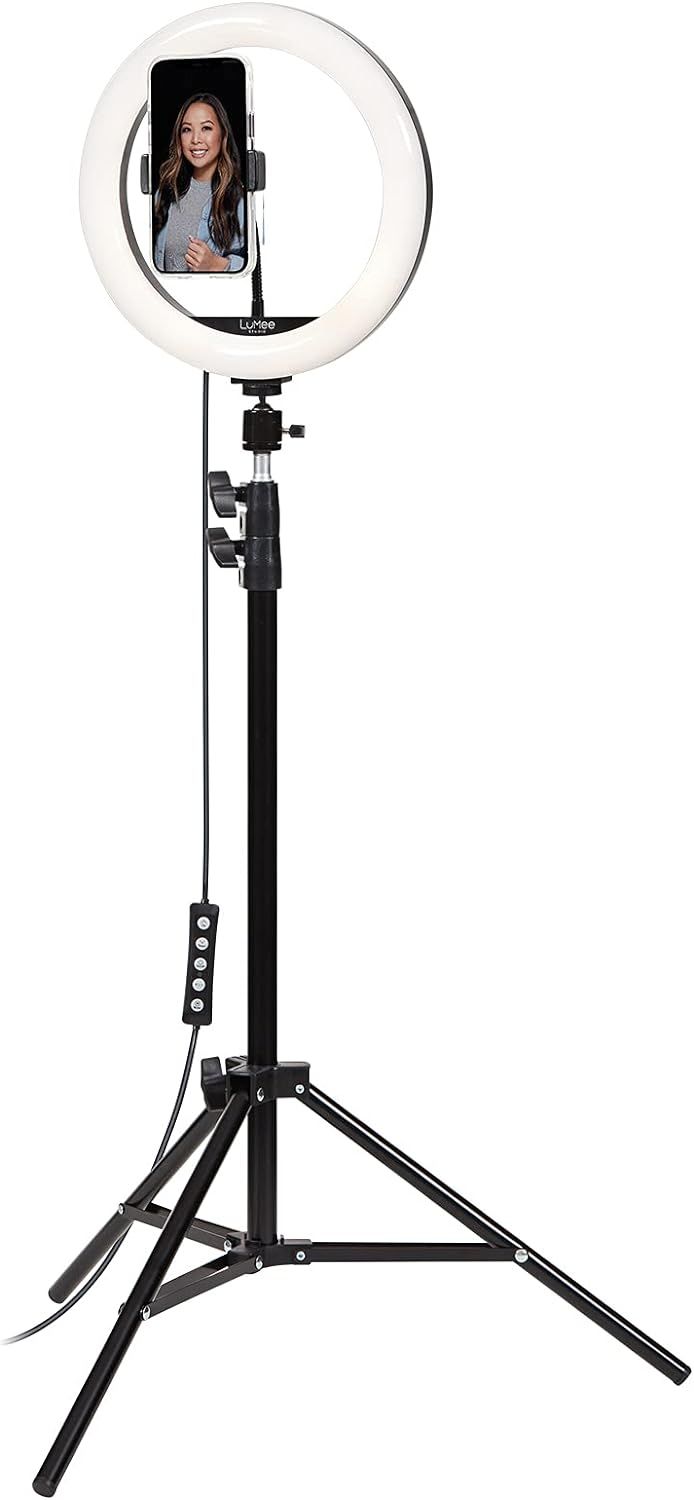 LuMee Studio 10" RGB Ring Light with Tripod Stand - Black by LuMee - Refurbished - Brand New condition - US$25.94