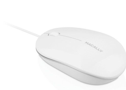 Macally 3-Button USB Optical Mouse For Mac & PC (Icemouse2) - White by Macally - Image 2