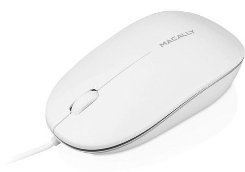 Macally 3-Button USB Optical Mouse For Mac & PC (Icemouse2) - White by Macally - Image 3
