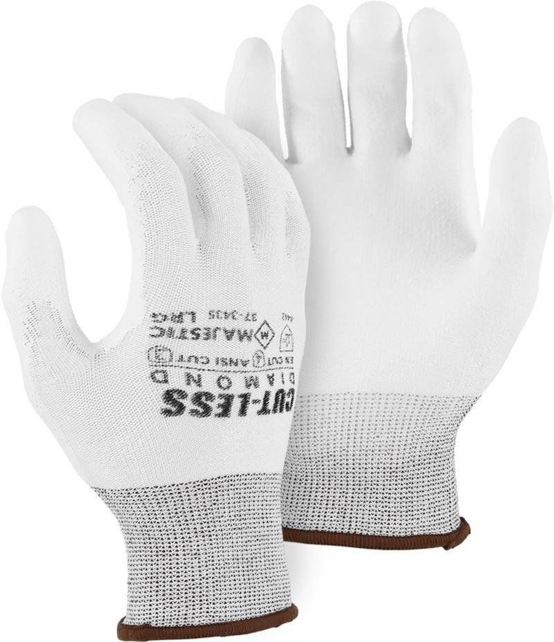 Majestic Dyneema Gloves Cut Level A3 (L) - White by Majestic - Refurbished - Premium condition - US$21.55