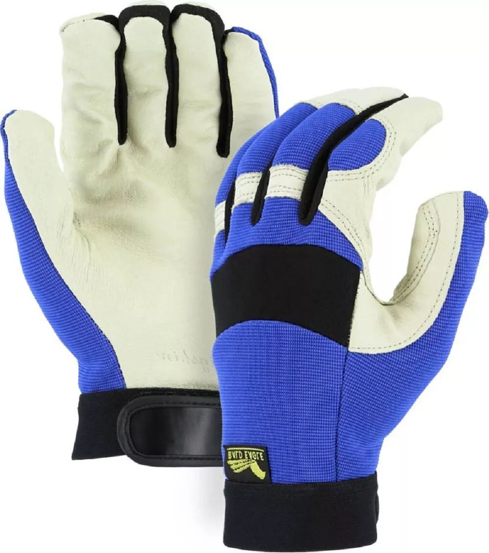 Majestic Glove Bald Eagle Mechanics Glove (M) - Blue/White by Majestic - Image 2
